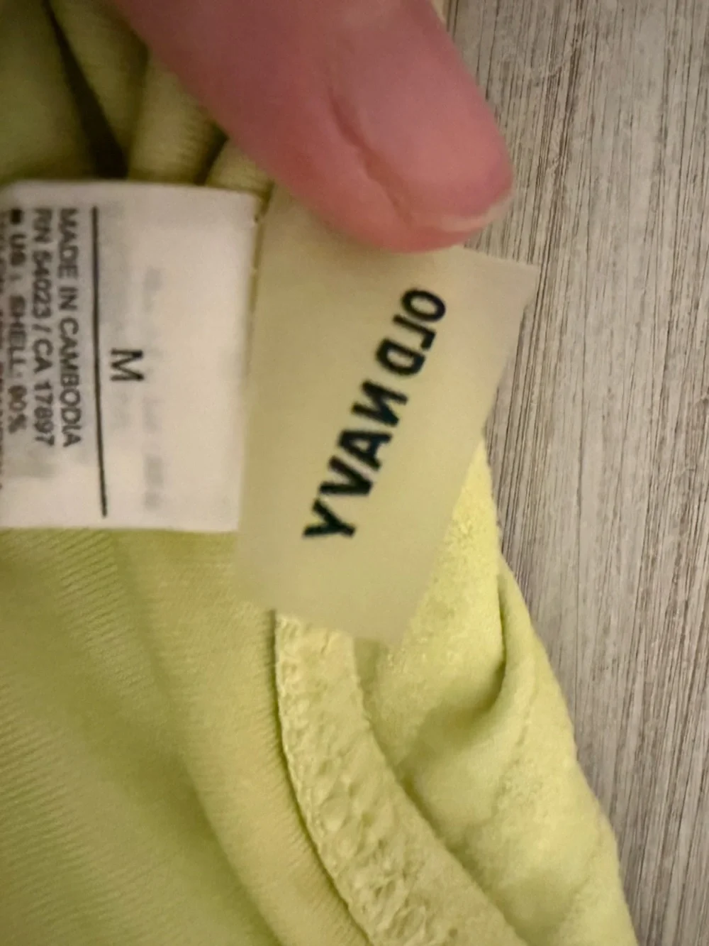Old Navy Lemon-Lime Zebra Bandeau Bikini Set